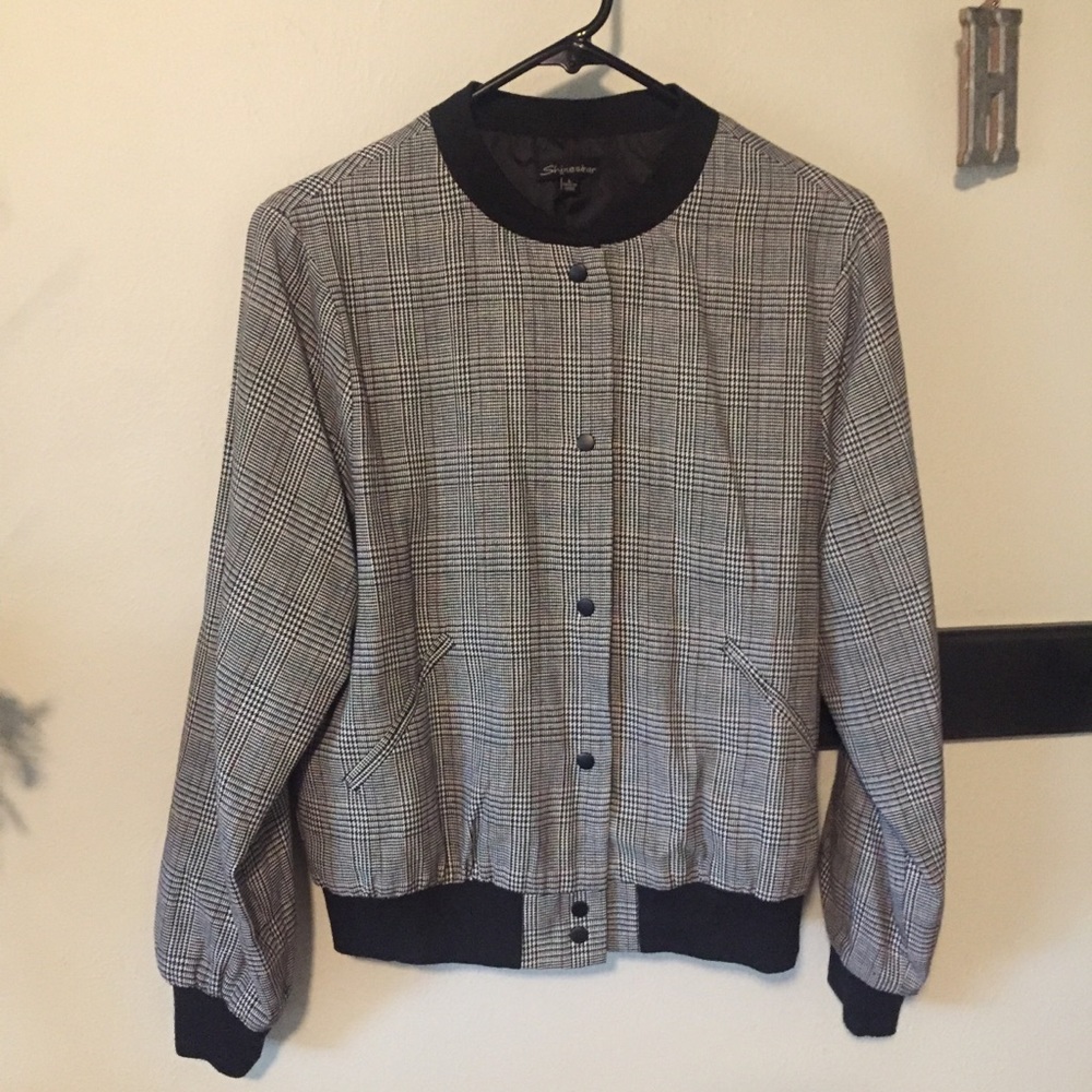 Shine star plaid jacket - Picture 2 of 4
